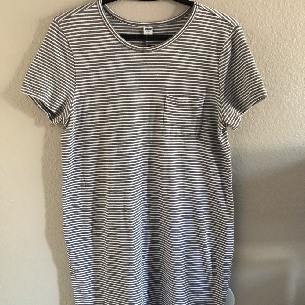 Stripped t shirt dress